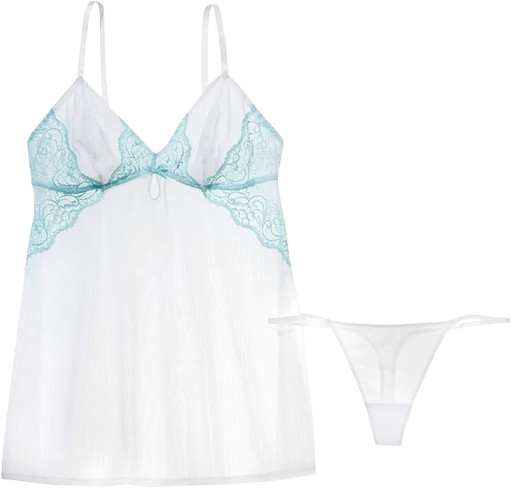 Lace Babydoll Two-Piece Set (Standard, Classic)